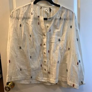 Anthropologie Tops - Akemi + Kin Adela Ebroidered Shirt Anthropologie Tops - Akemi + Kin Adela Ebroidered Shirt